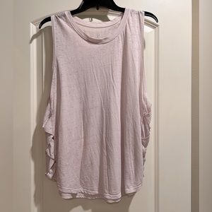 Gaiam  Baby Pink Burnout Workout Tank